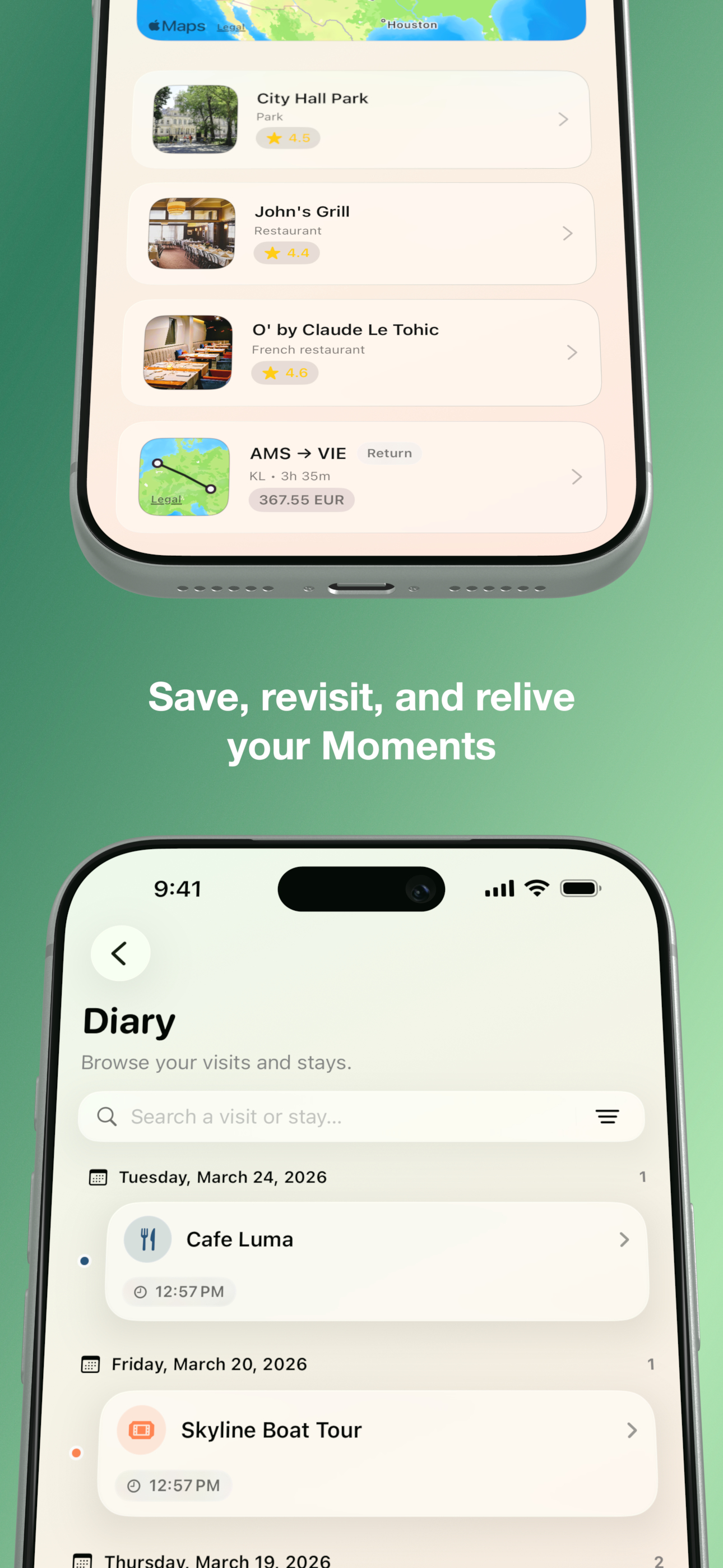 Saved moments