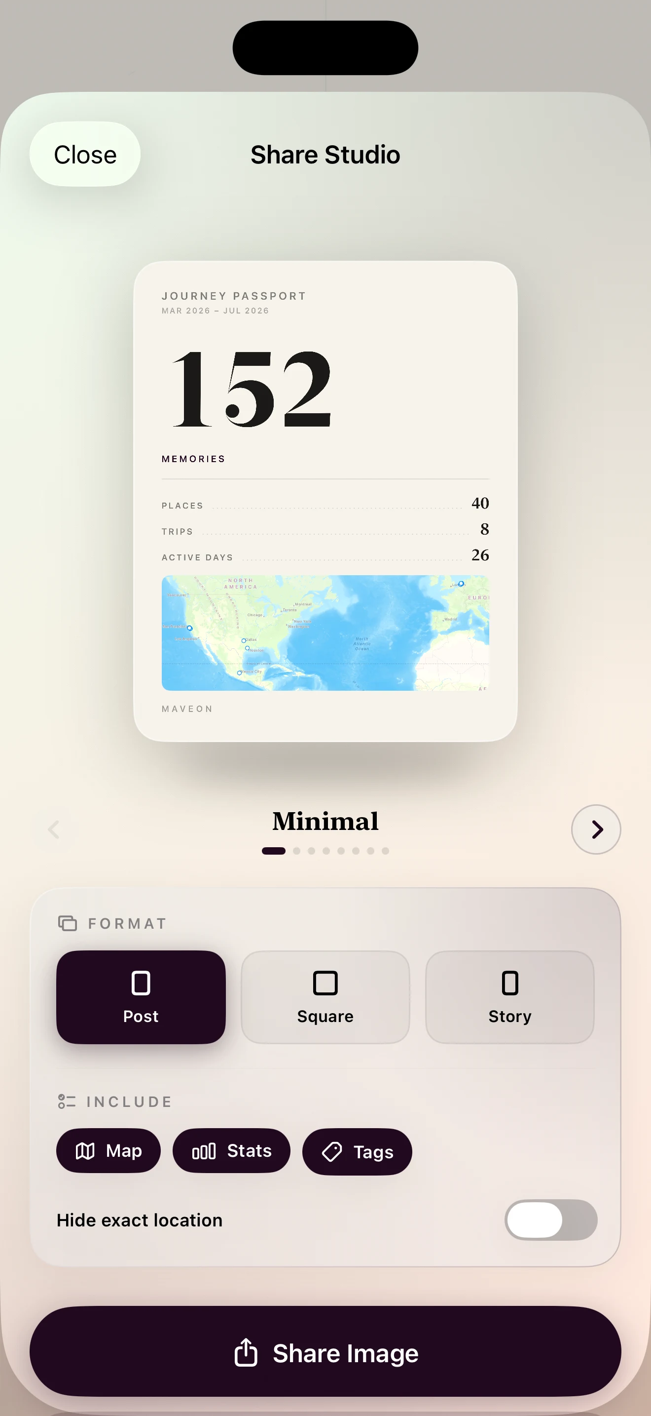 Share Studio screen preview